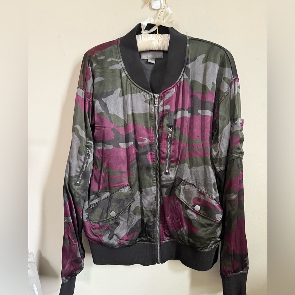 Marrakech silk bomber jacket. Size Medium.